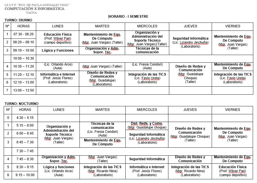 horario